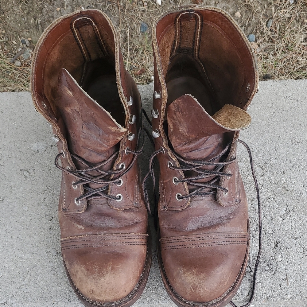 Red Wing 8111 Iron Ranger Brown Leather Boots Size 10, Width 2E - Picture 2 of 16